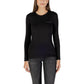 Armani Exchange Black Cotton Long Sleeve T-Shirt
