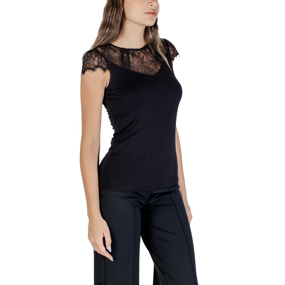 Morgan De Toi Black Viscose Blouse