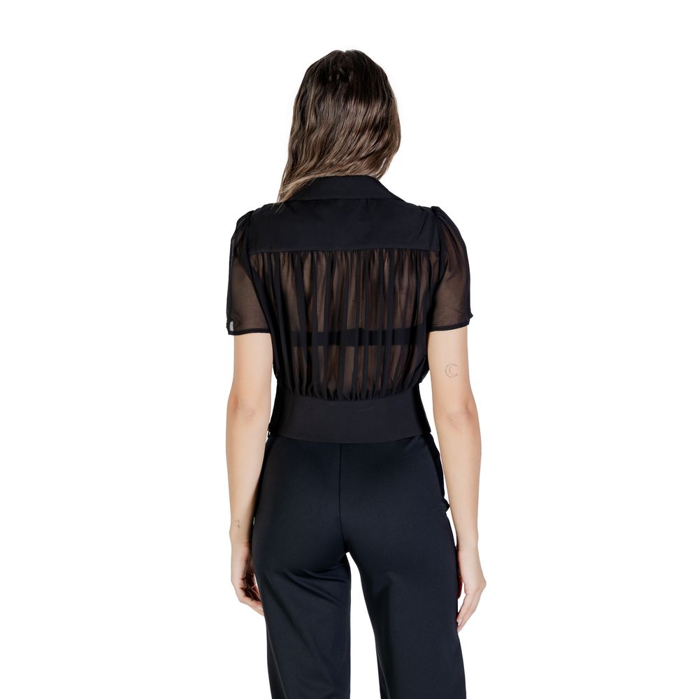 Morgan De Toi Black Polyester Shortsleeve Shirt