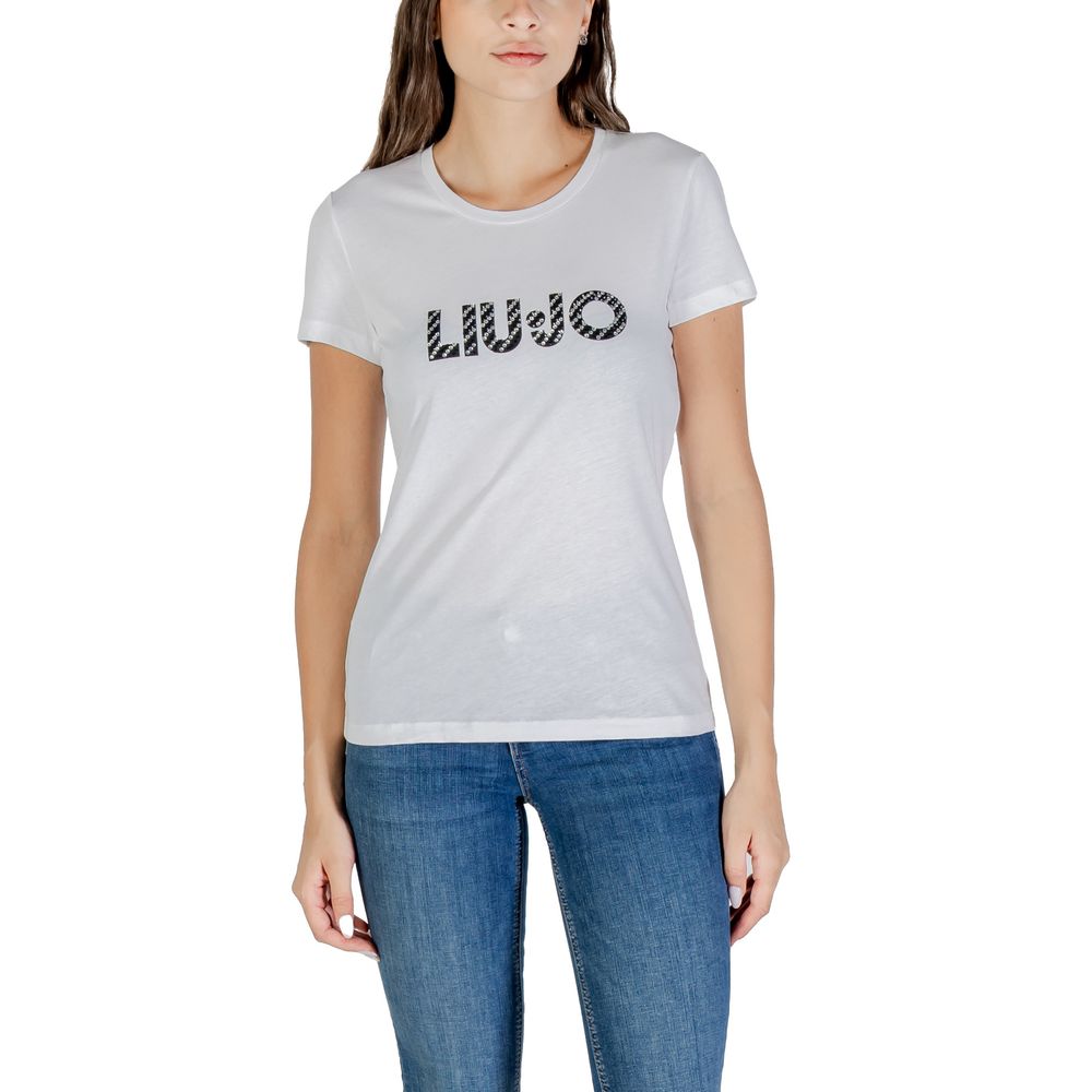 Liu Jo White Cotton T-Shirt