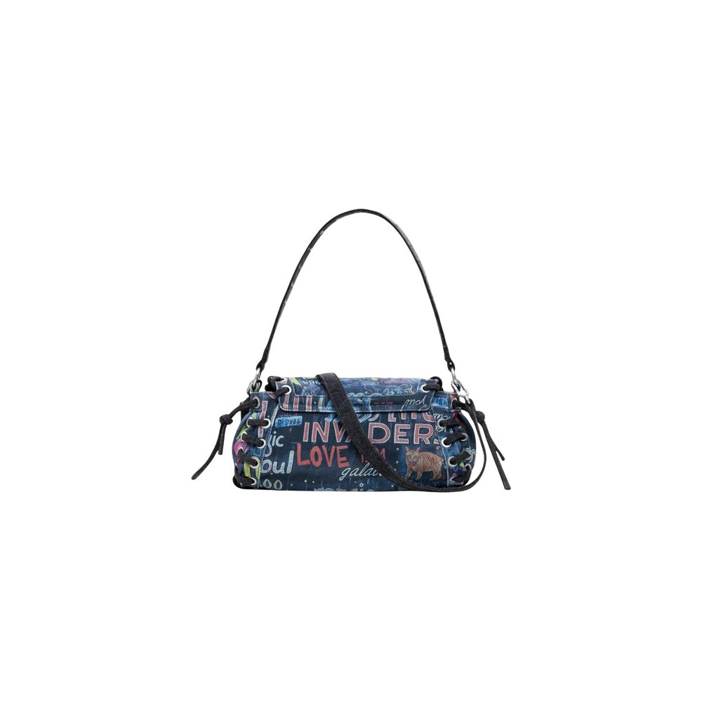 Desigual Black Cotton Handbag