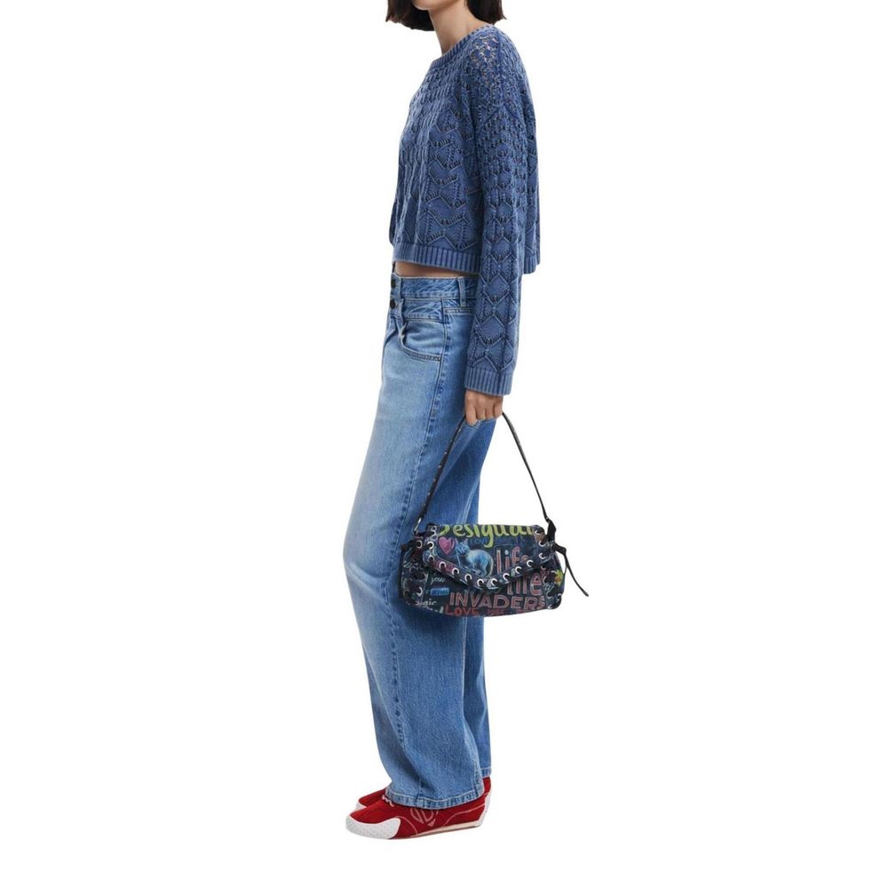 Desigual Black Cotton Handbag