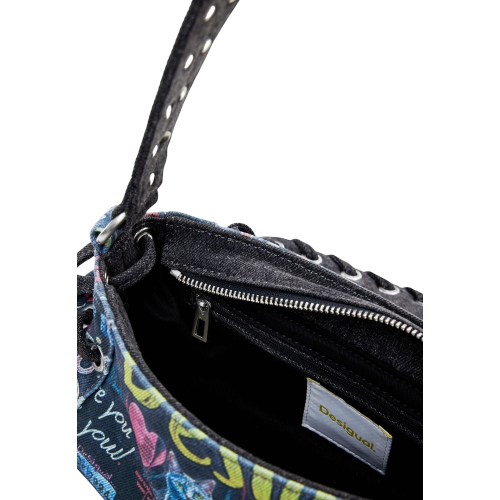 Desigual Black Cotton Handbag