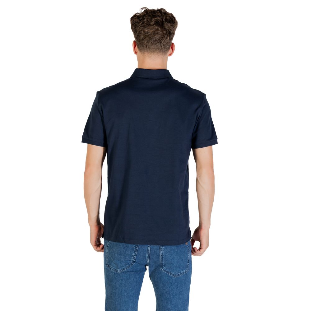 Calvin Klein Jeans Blue Cotton Polo Shirt