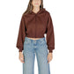 Tommy Hilfiger Jeans Brown Recycled Cotton Hoodie