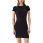 Calvin Klein Jeans Black Cotton Midi Dress