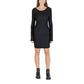 Jacqueline De Yong Black Polyester Short Dress