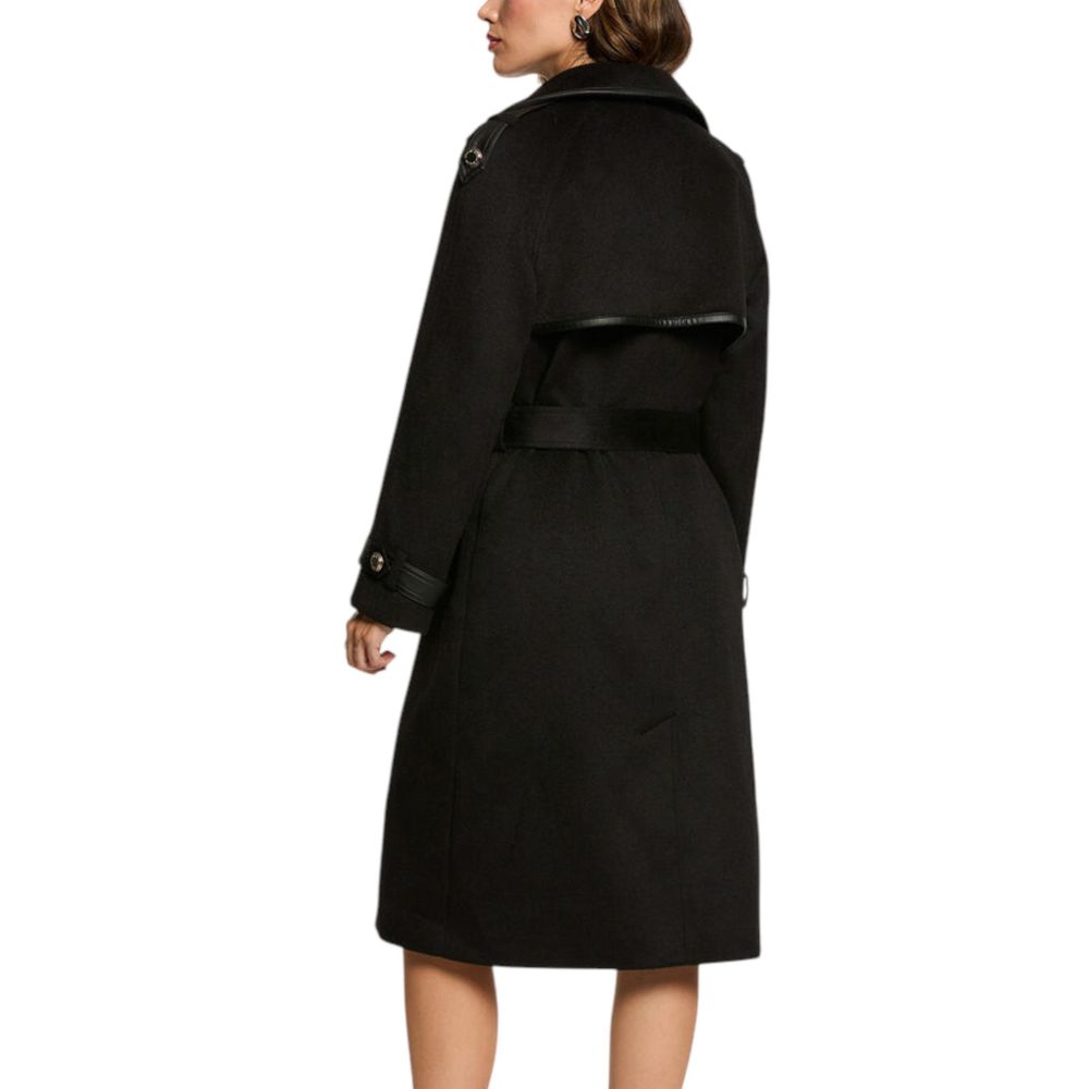Morgan De Toi Black Polyester Coat