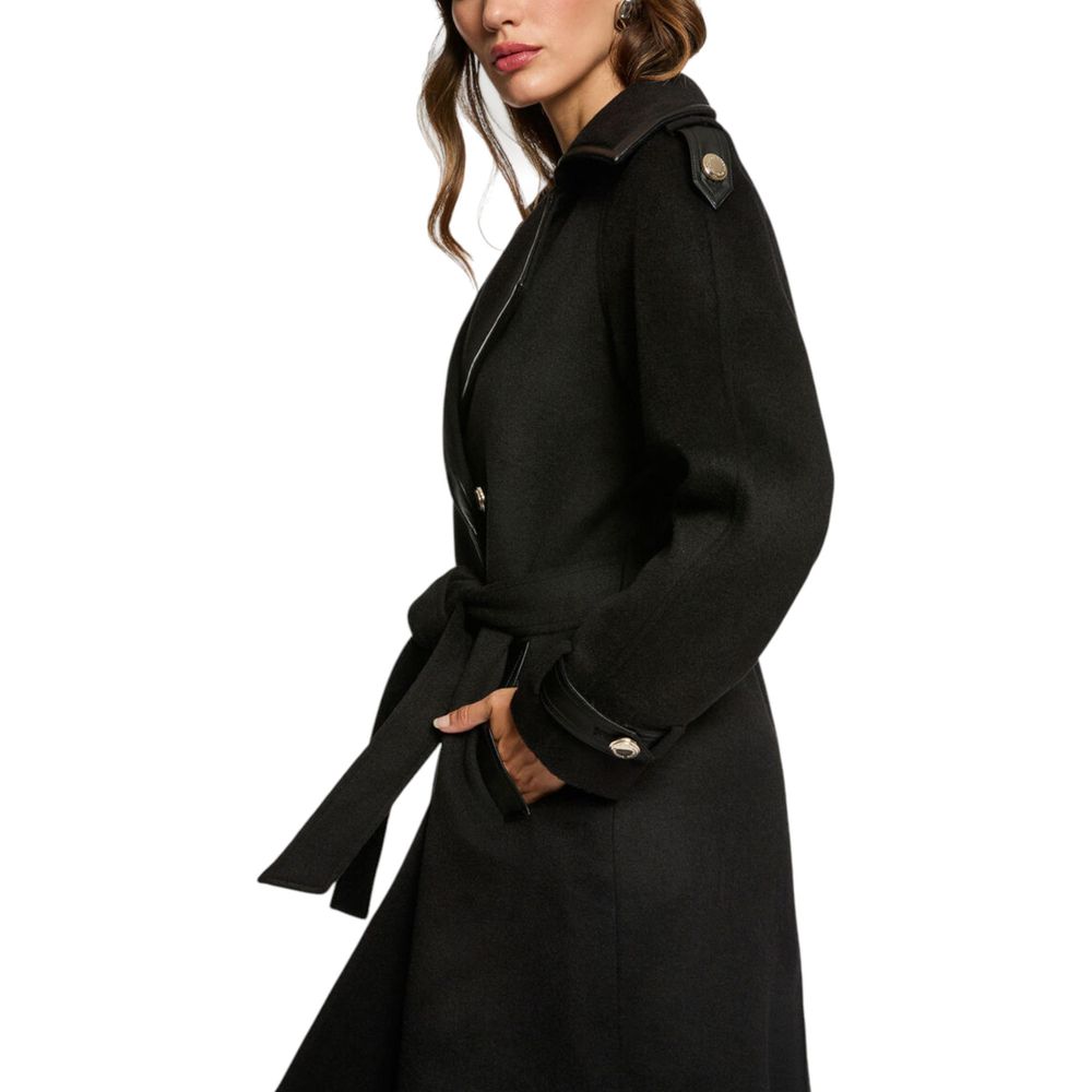 Morgan De Toi Black Polyester Coat