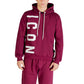 Icon Bordeaux Cotton Hoodie