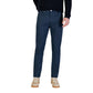 Borghese Blue Cotton Skinny Pants