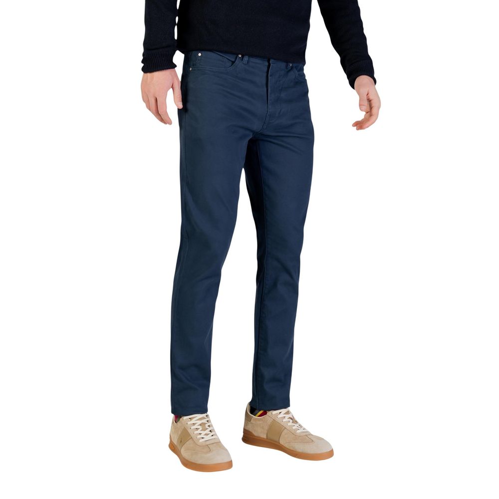 Borghese Blue Cotton Skinny Pants