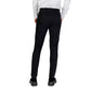 Borghese Black Cotton Skinny Pants