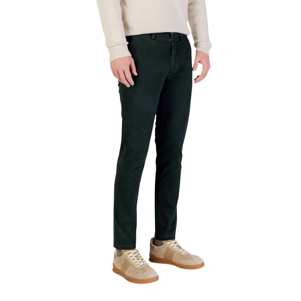 Borghese Green Cotton Skinny Pants