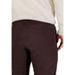 Borghese Brown Cotton Skinny Pants