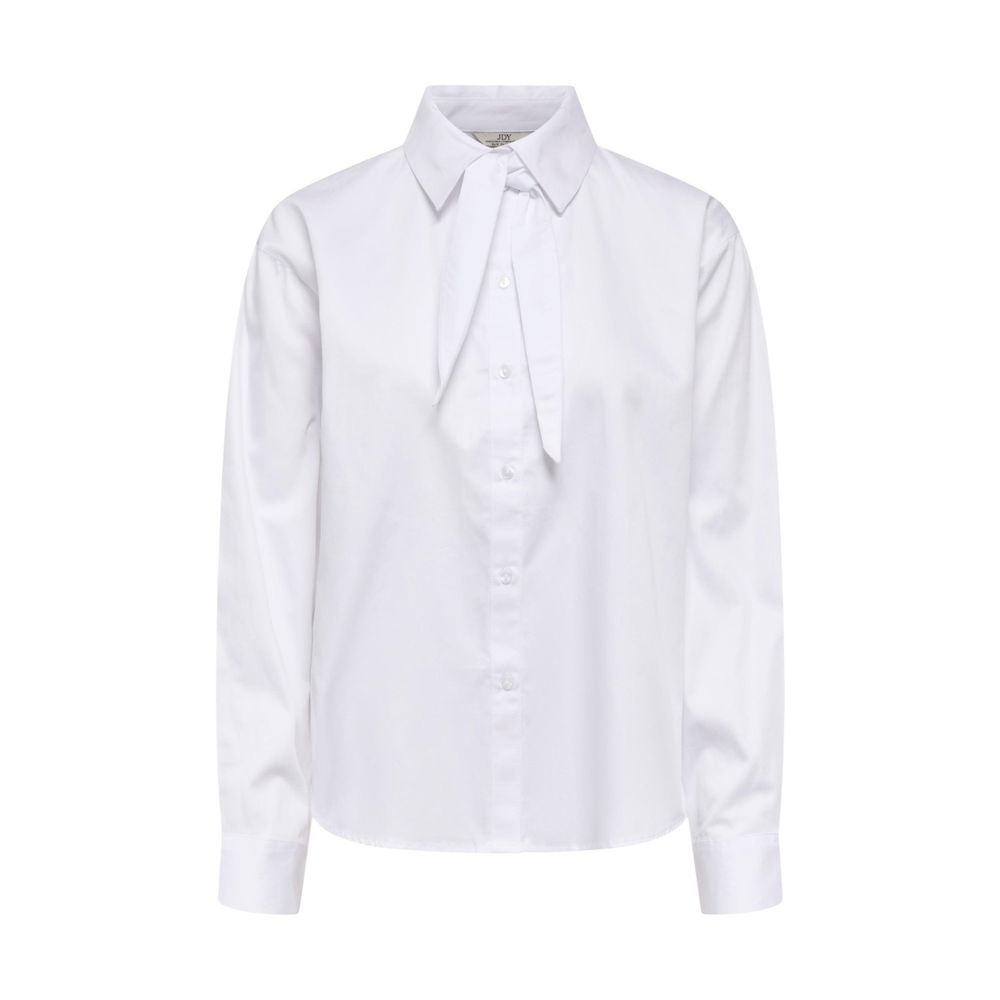 Jacqueline De Yong White Cotton Blouse
