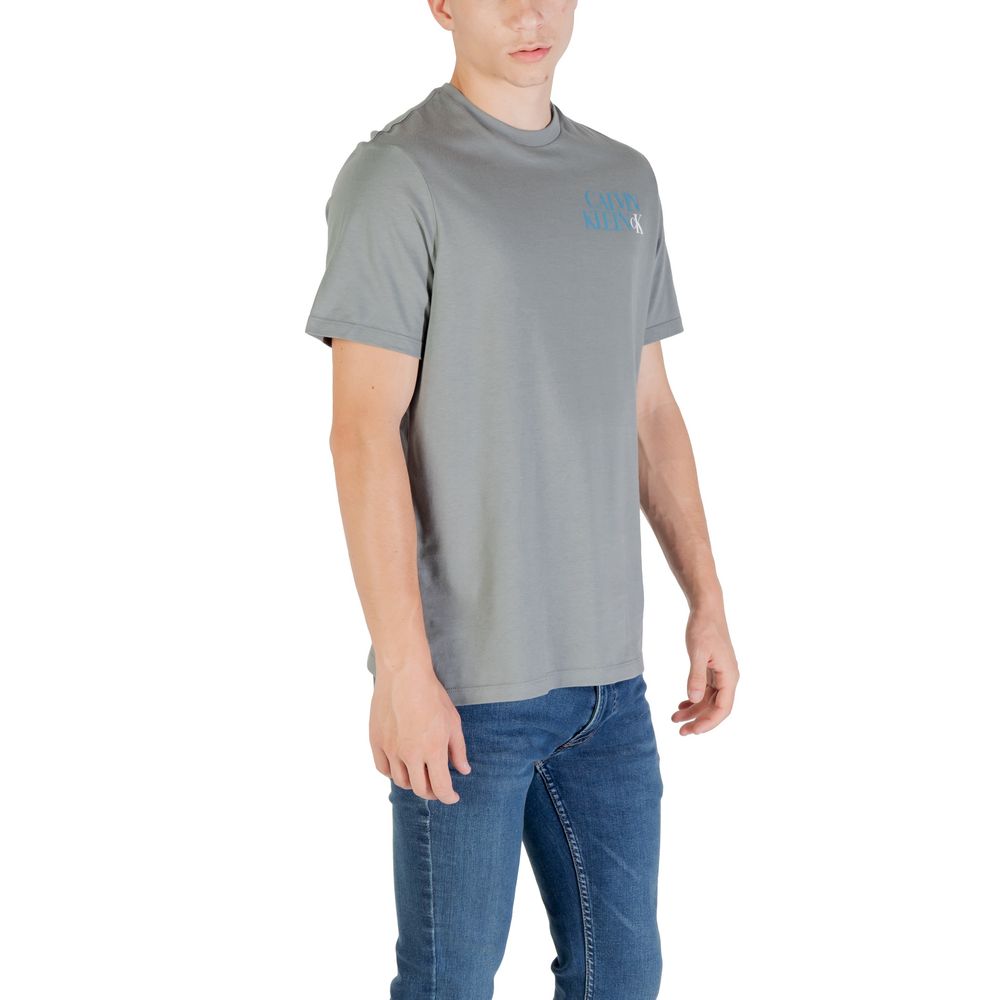 Calvin Klein Jeans Gray Cotton T-Shirt