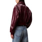 Calvin Klein Jeans Bordeaux Leather Jacket