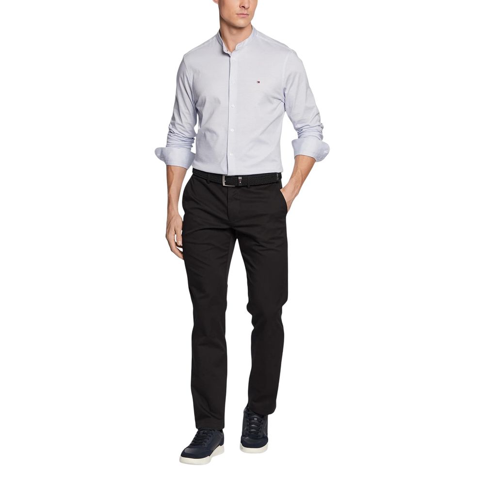Tommy Hilfiger Black Recycled Cotton Casual Pants