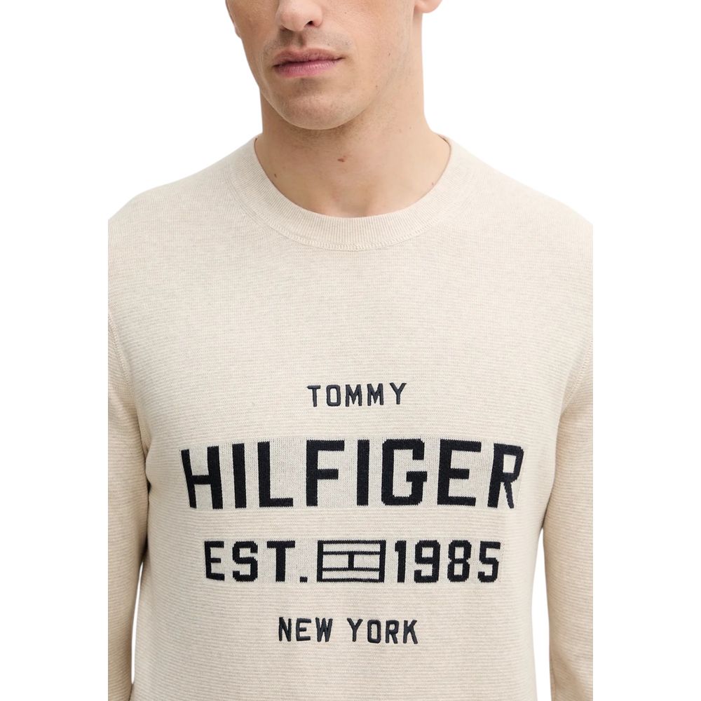 Tommy Hilfiger Beige Organic Cotton Sweatshirt