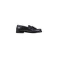 Tommy Hilfiger Black Leather Slip-On Loafers