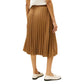 Tommy Hilfiger Brown Recycled Polyester Midi Skirt