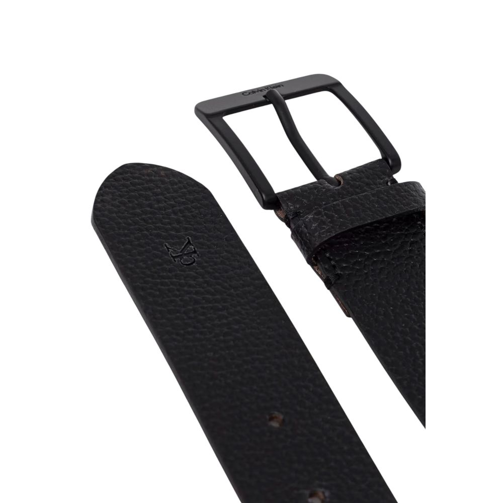 Calvin Klein Black Leather Regular Belt