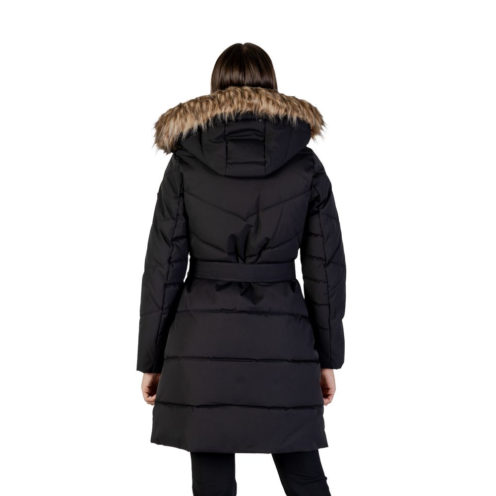 Guess Black Polyester Coat