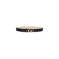Guess Black Polyester Thin Belt