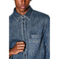 Armani Exchange Blue Denim Shirt