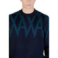 Armani Exchange Black Marabou Sweatshirt