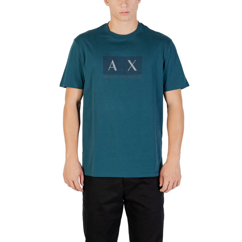 Armani Exchange Black Cotton T-Shirt