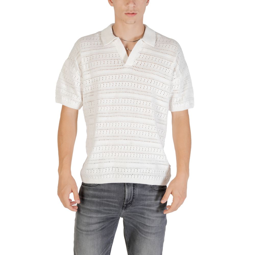 Only & Sons White Cotton Shortsleeve Shirt
