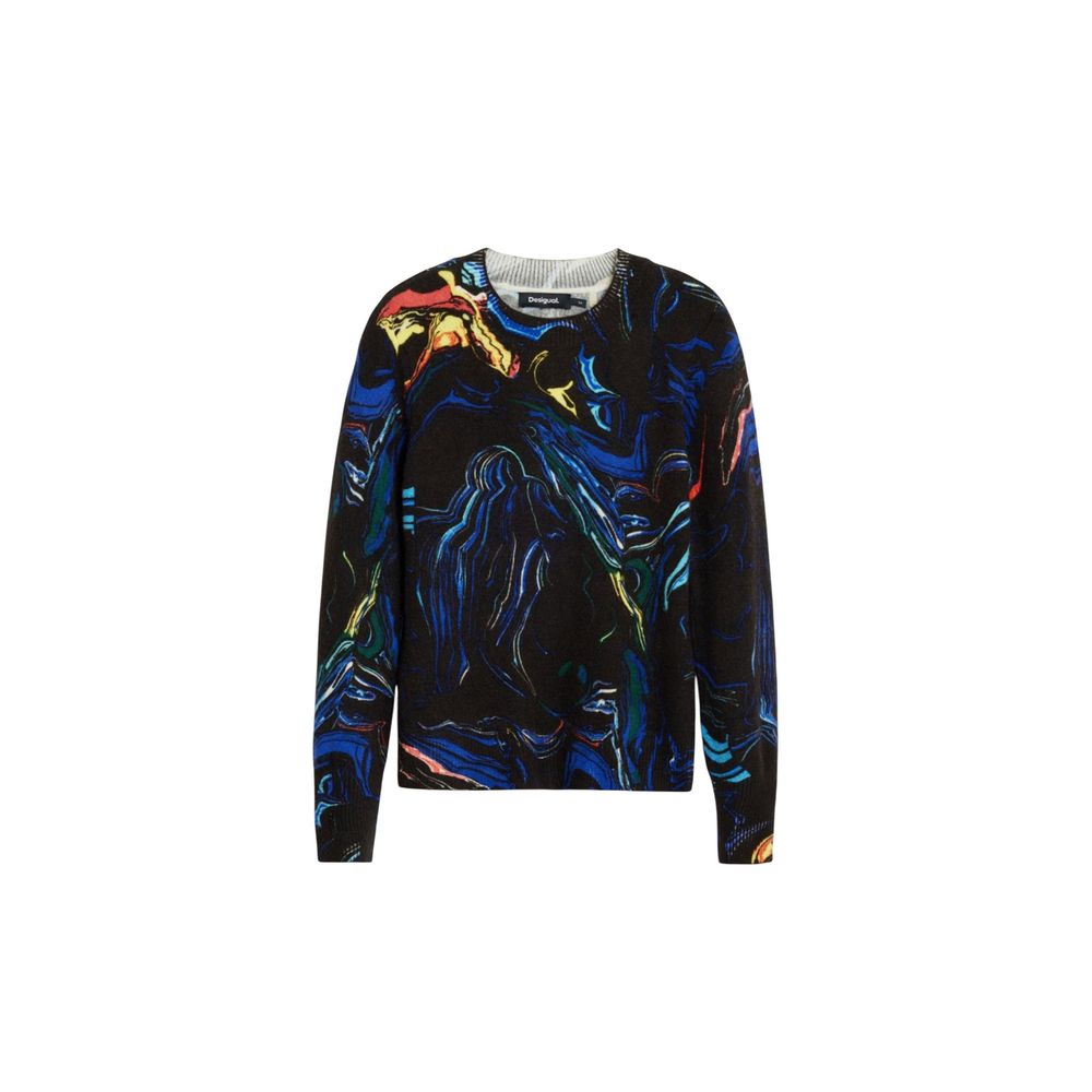 Desigual Black Marabou Sweatshirt