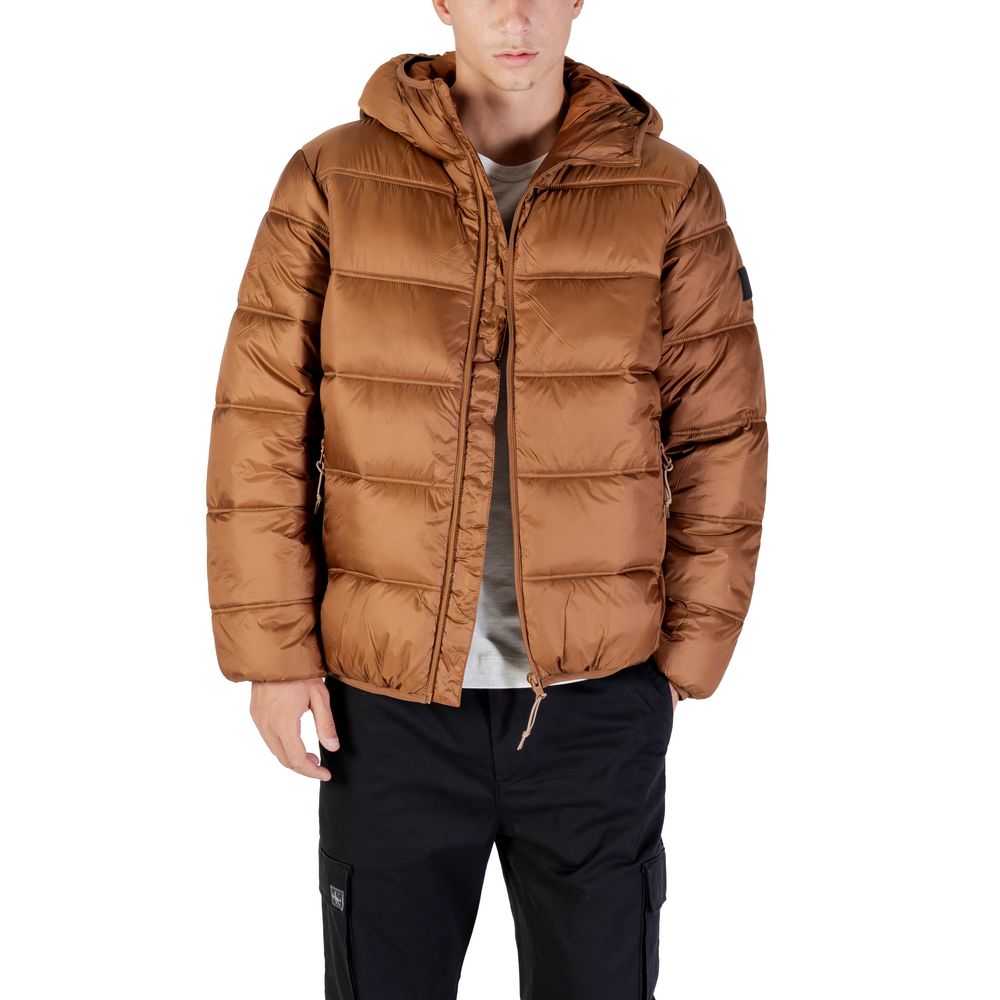 Tommy Hilfiger Jeans Brown Polyamide Coat