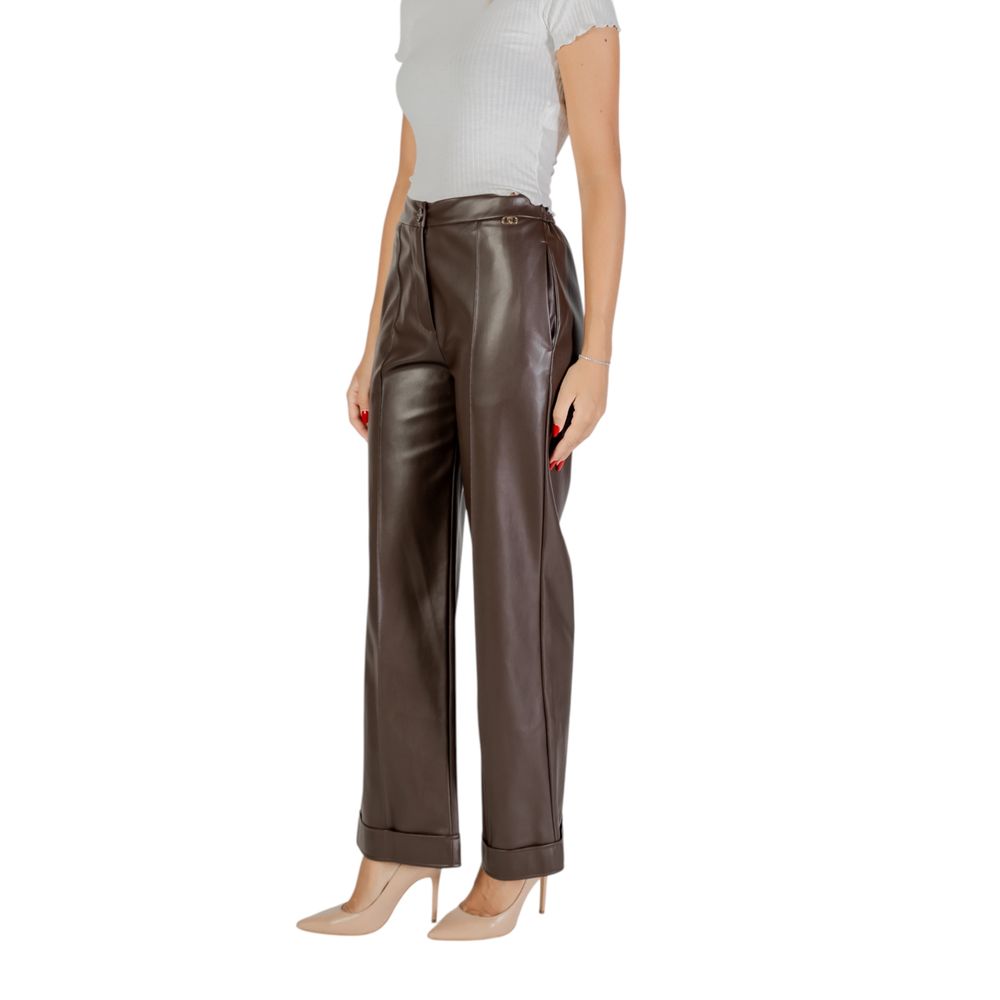Liu Jo Brown Polyester Casual Pants