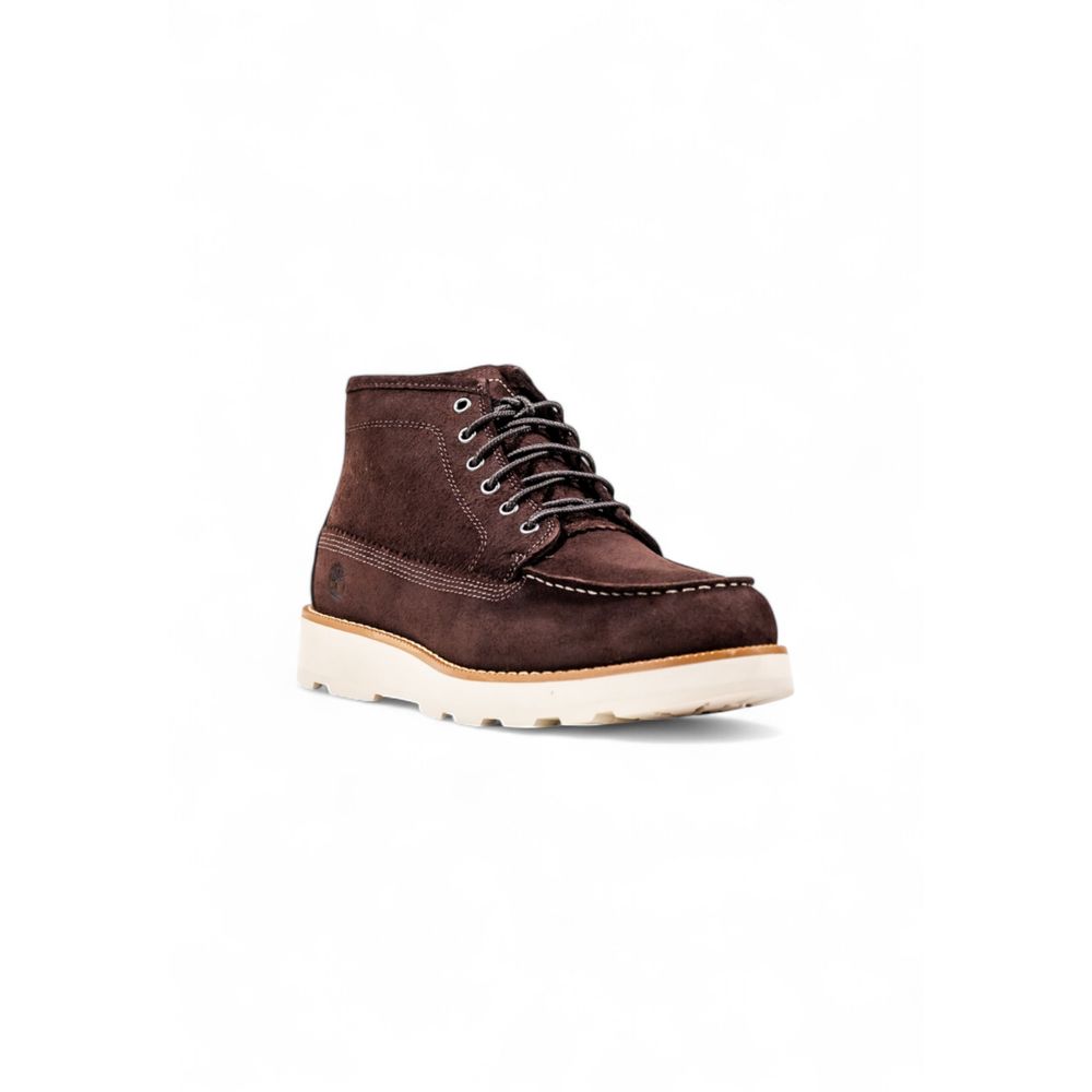 Timberland Brown Leather Lace-Up Boots
