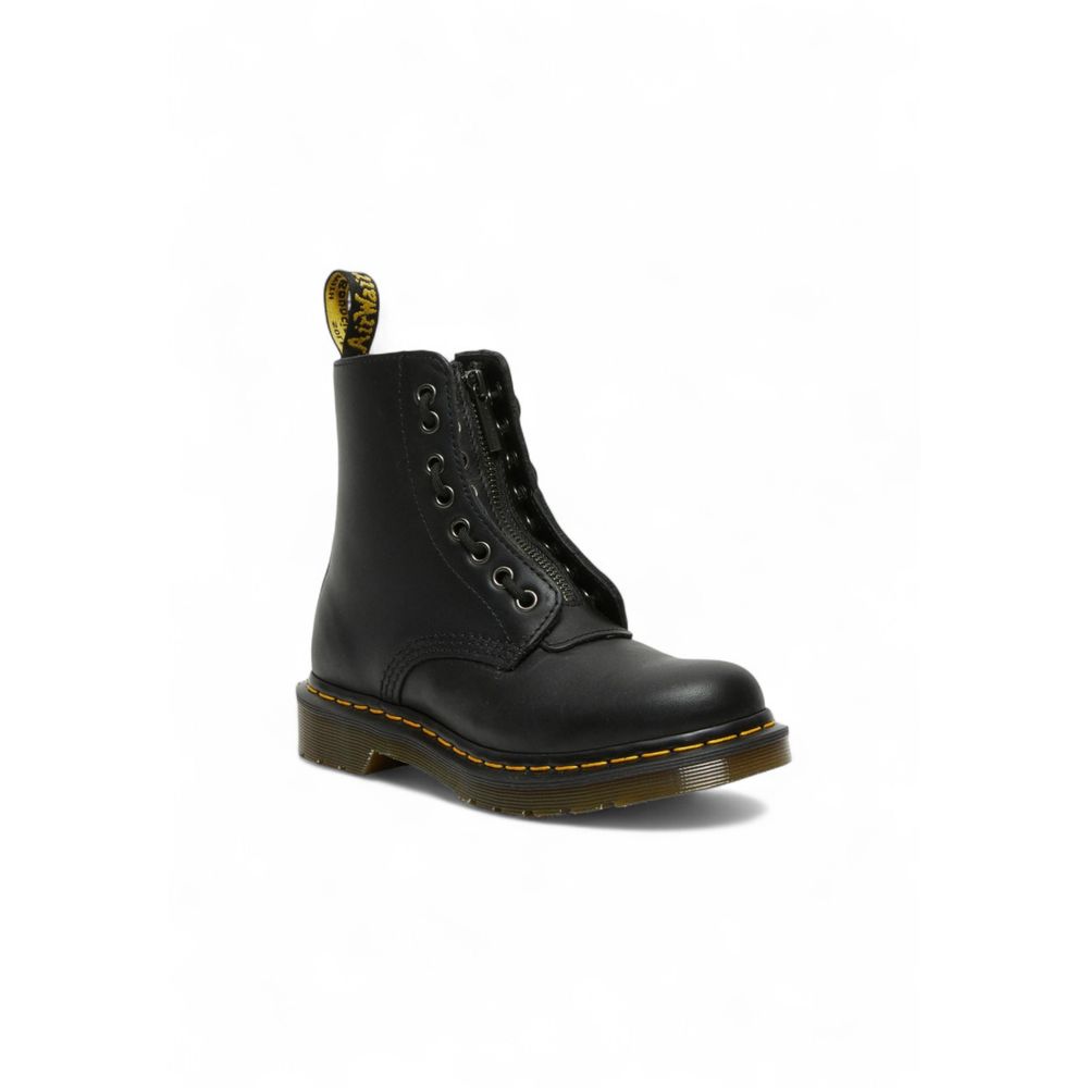Dr. Martens Black Leather Lace-Up Boots