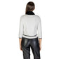Morgan De Toi Black And White Viscose Sweatshirt