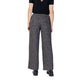 Jacqueline De Yong Black Polyester Flared Pants