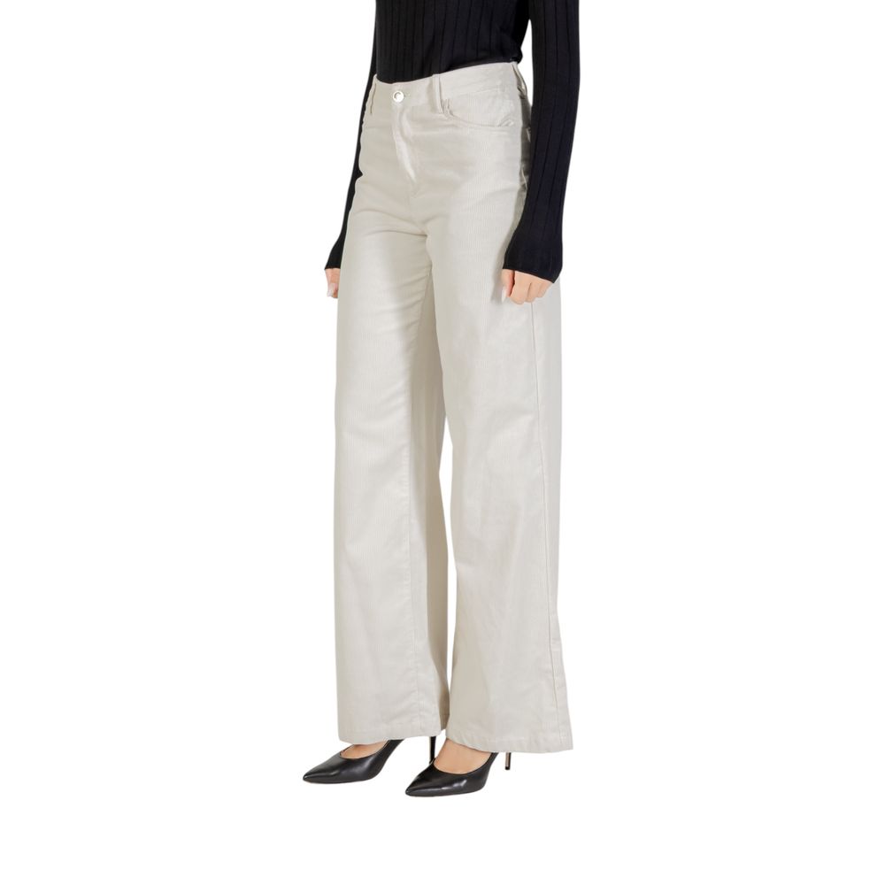 Liu Jo Beige Cotton Casual Pants