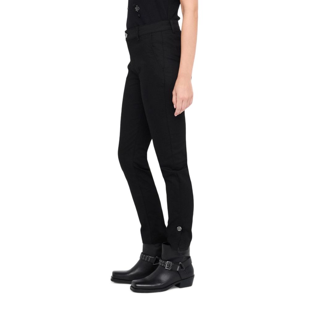 Liu Jo Black Cotton Dress Pants