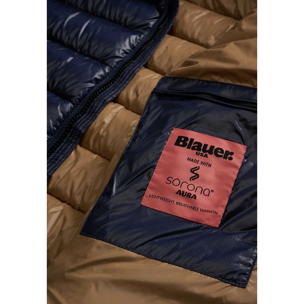 Blauer Blue Polyester Coat