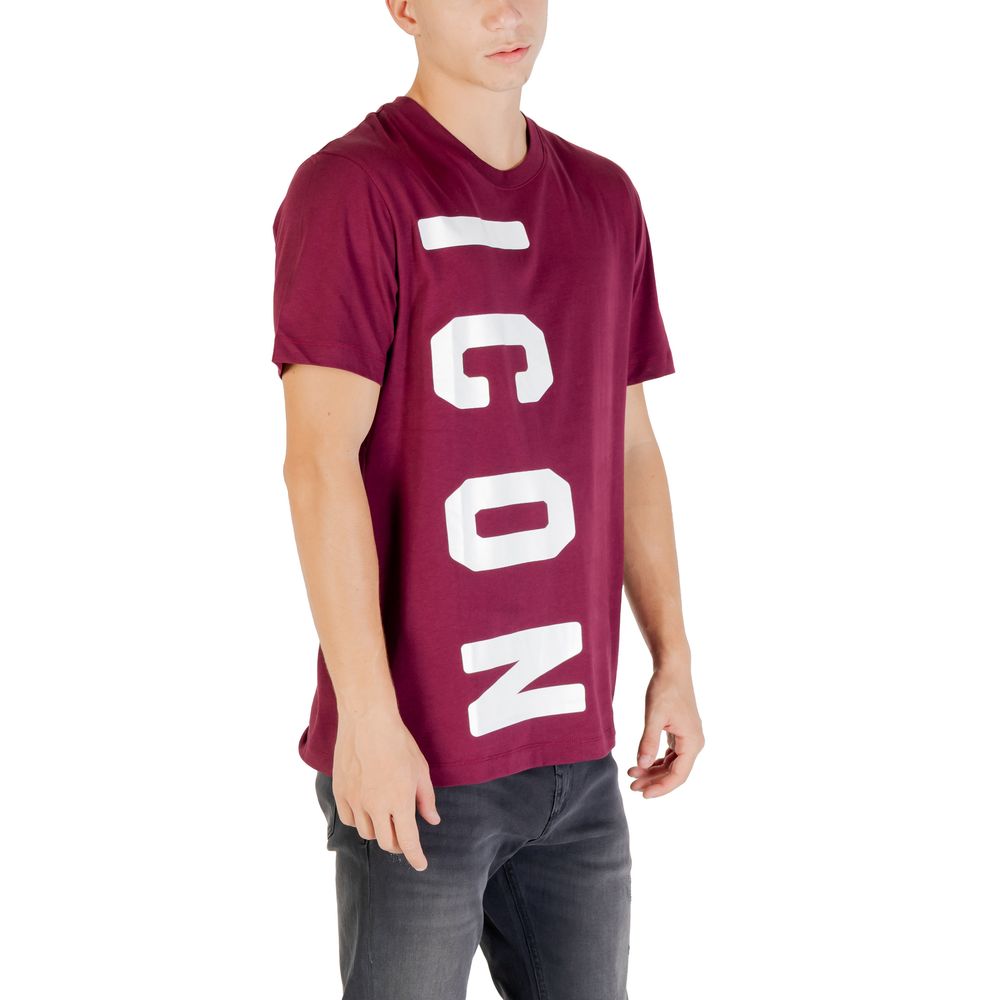 Icon Bordeaux Cotton T-Shirt