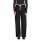 ICHI Black Polyester Pants