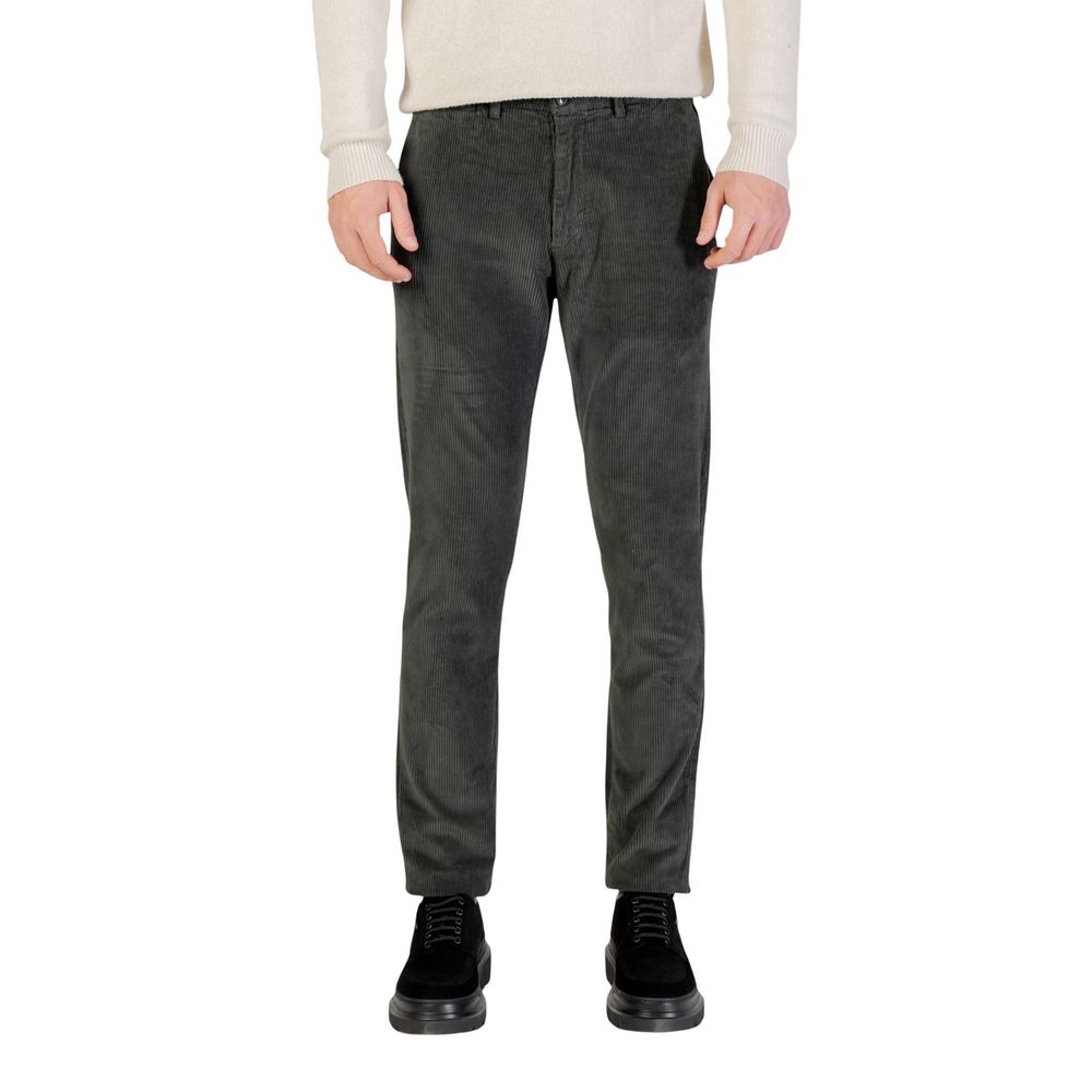 Borghese Green Cotton Casual Pants