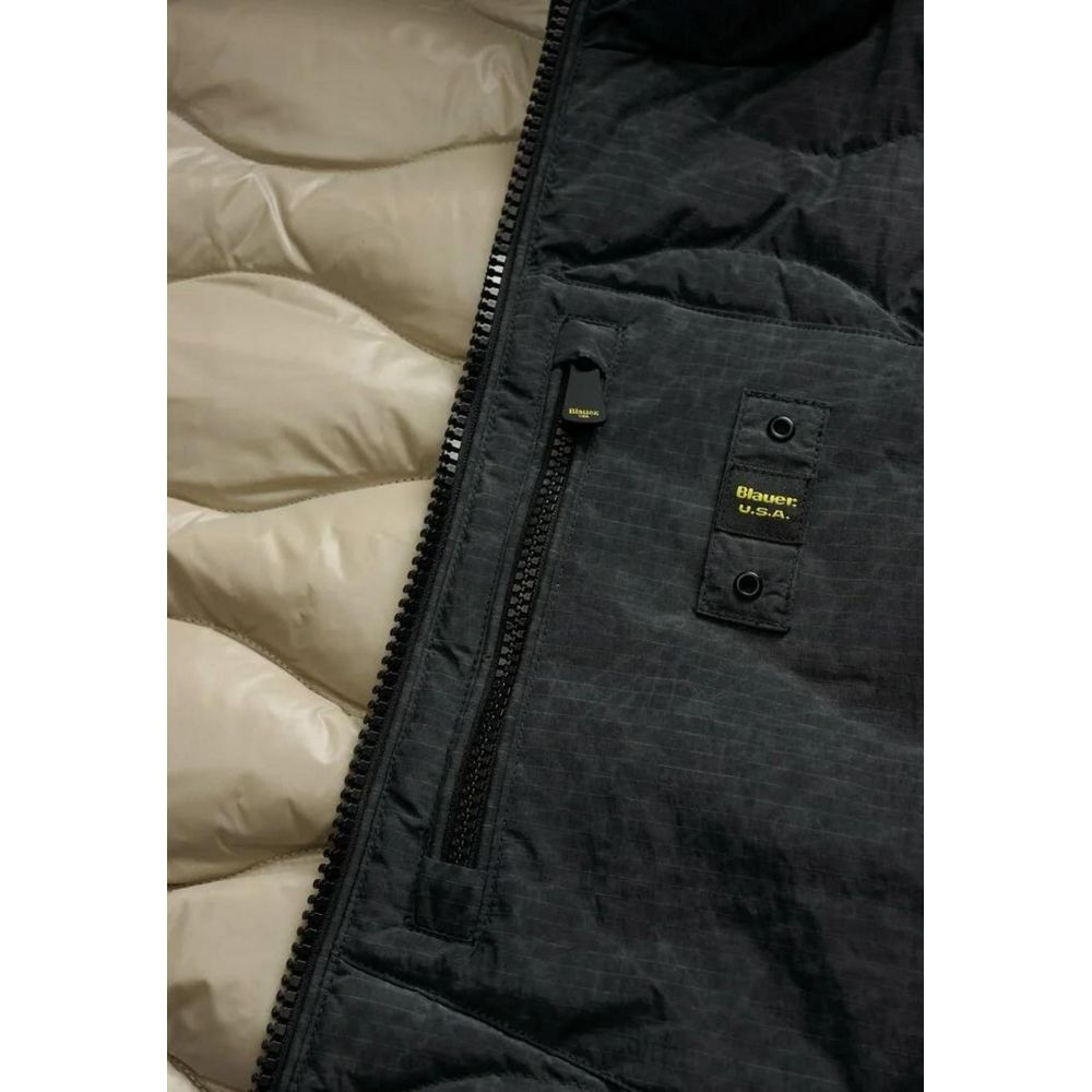 Blauer Black Polyester Coat