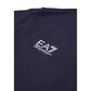 EA7 Emporio Armani Blue Cotton T-Shirt