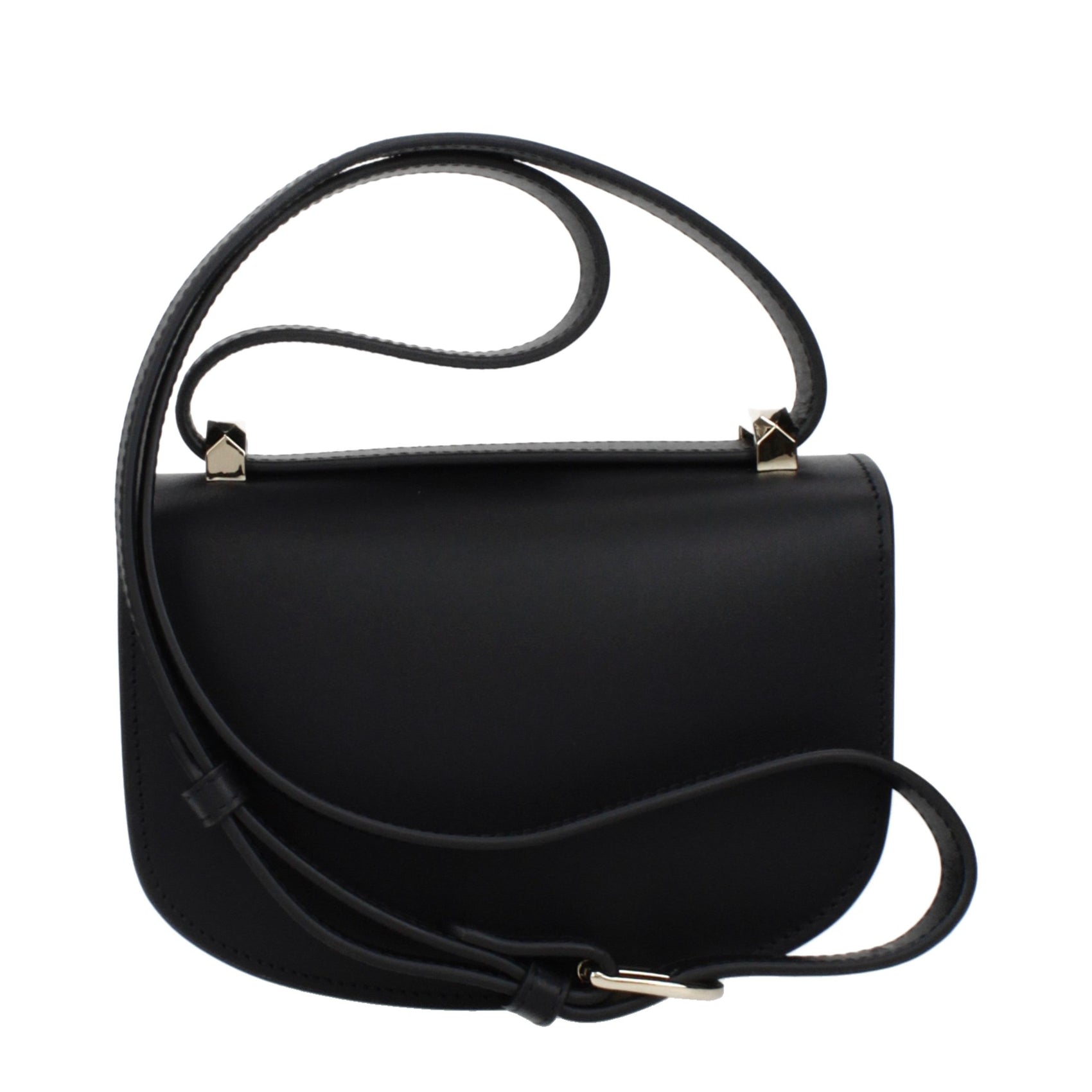 A.P.C. Black Leather Shoulder Bag