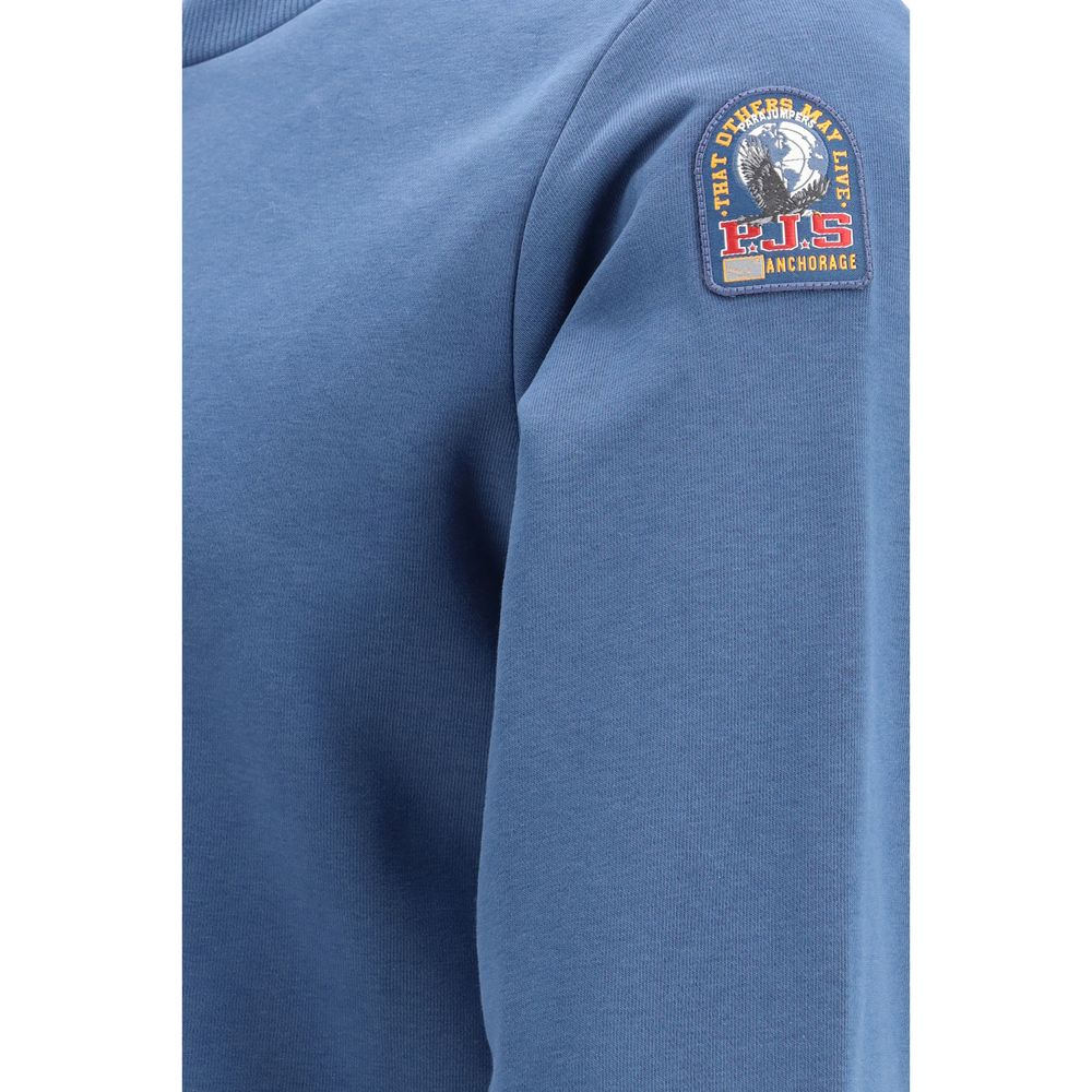Parajumpers Blue Cotton Sweatshirt